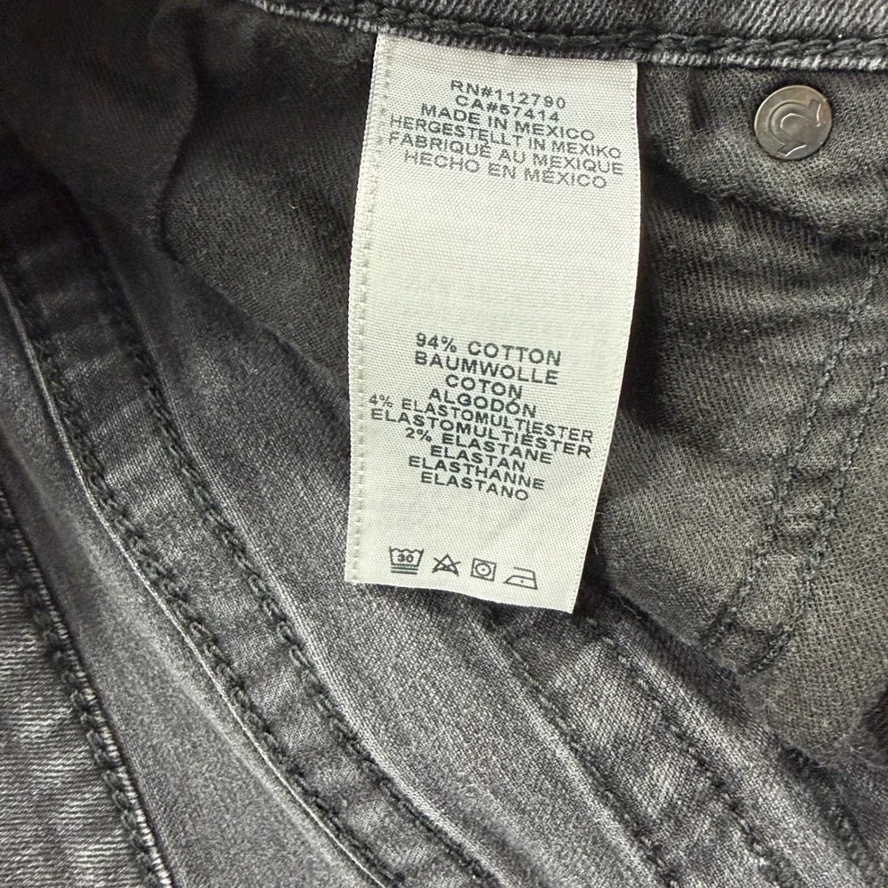 True Religion Ricky Jeans Mens 36 Faded Black Relaxed Straight Flap Pocket Y2K